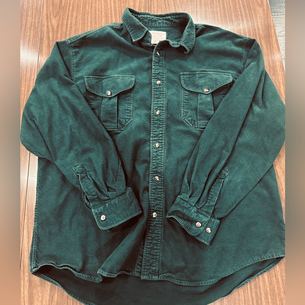 Filson Alaskan Guide Flannel XXL Excellent Condition Hunter Green